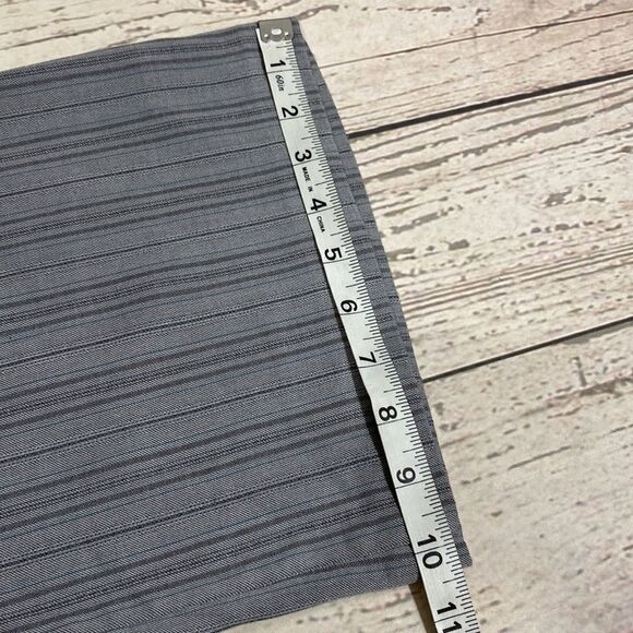 Gray Pinstripe Business Work Dress Pants - Picture 7 of 7